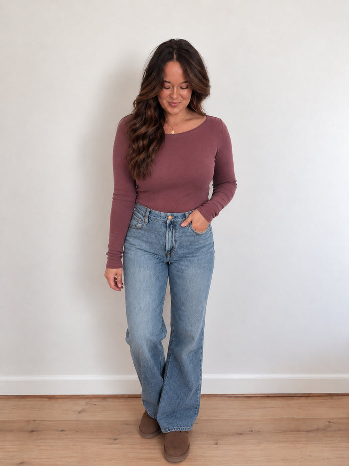 Lived In Long Sleeve Mulberry