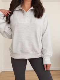 Hali Pullover - Heather Grey