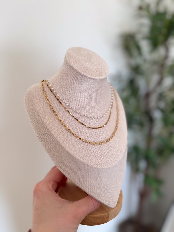 Maya Triple Layered Necklace